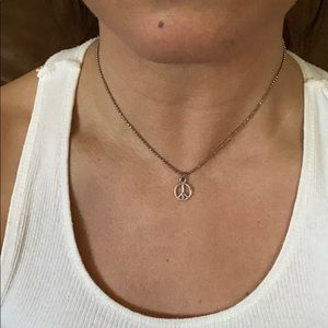 Peace sign necklace